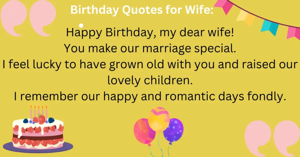 Birthday Quotes for Wife