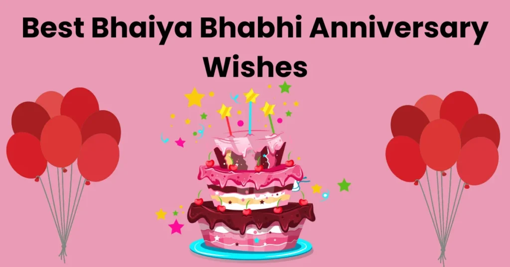 Best Bhaiya Bhabhi Anniversary Wishes image
