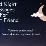 Good Night Messages For Friend