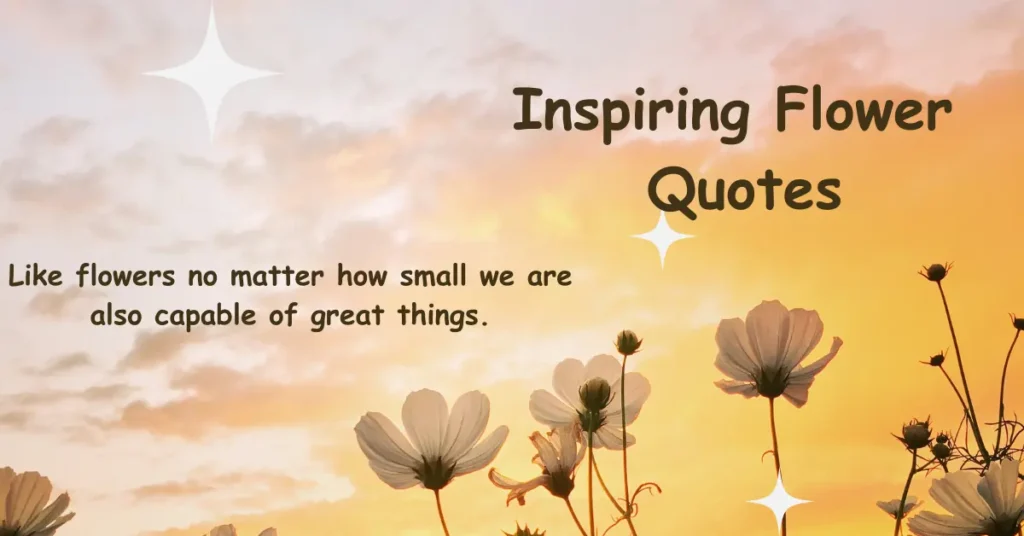 Inspiring Flower Quotes