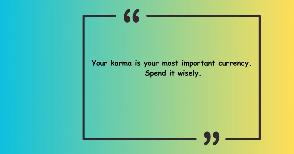 Karma Quotes in English