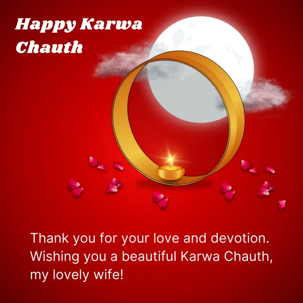 Karwa Chauth Wishes From Husband To Wife